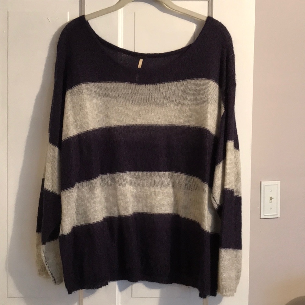 Free people striped sweater!!